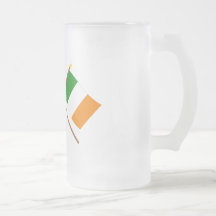 Canada and Ireland Crossed Flags Mugs