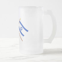 Canada and Israel Crossed Flags Mugs