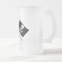 Canada and Pirate Crossed Flags Mug