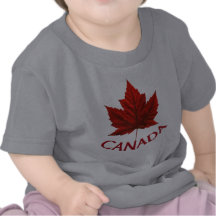 Canada Baby T-Shirt Red Maple Leaf Baby Shirt