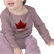 Canada Baby T-Shirt Red Maple Leaf Baby Shirt