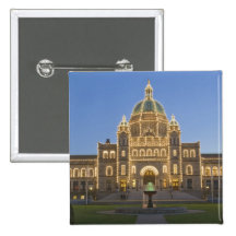Canada, BC, Victoria, BC Legislature Building at Buttons