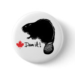 Canada Beaver 1 Button