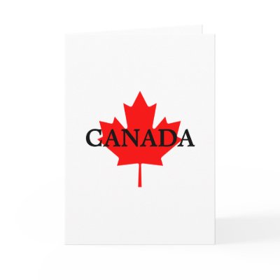 CANADA Blank Note Card by designs4you