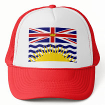 Canada British Columbia Flag Trucker Hats