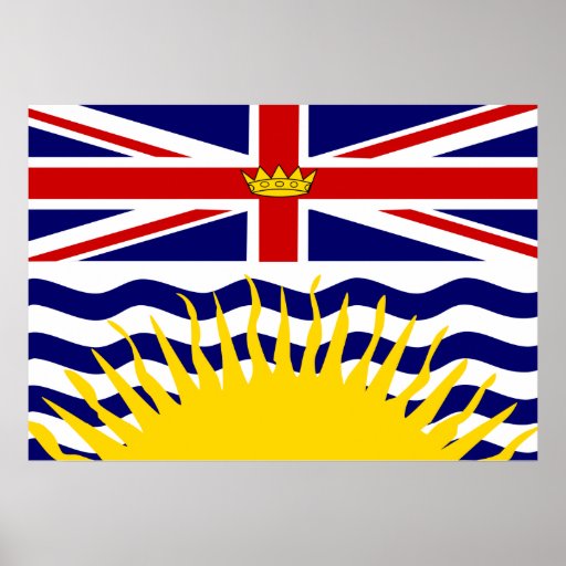 Canada British Columbia Flag Print Zazzle