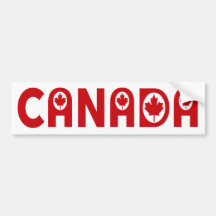 CANADA BUMPER STICKERS
