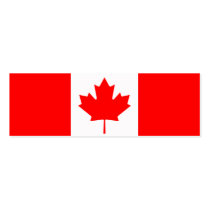Canada - Canadian Flag Business Card Template