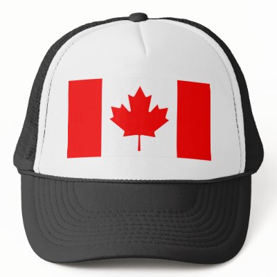 Canada - Canadian Flag Hats by Psychotropia