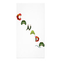 Canada Chili Peppers Customized Photo Card