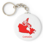 Canada country outline bevelled edge keychains