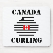 Canada Curling Mouse Pads