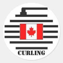 Canada Curling Sticker