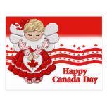 Canada Day Angel postcard