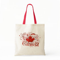 Canada Day Grungy Urban Canvas Bags