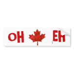 Canada Day Grungy Urban Maple Leaf Bumper Stickers