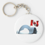 Canada Day Igloo Keychains