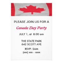Canada Day Party Invitation