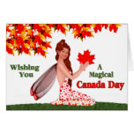 Canada Day Pixie Greeting Card
