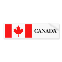Canada Flag Bumper Sticker