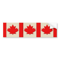Canada Flag Bumper Stickers