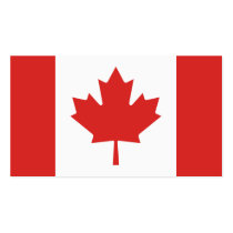 Canada Flag Business Card Template