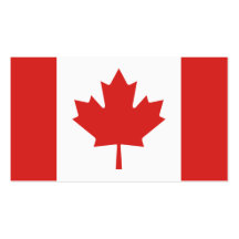 Canada Flag Business Card Template