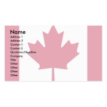 Canada Flag Business Cards