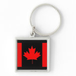 Canada flag, Happy Canada Day Keychains