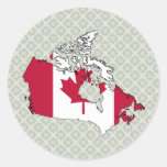 Canada Flag Map full size Sticker
