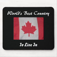 Canada flag mousepad