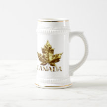 Canada Flag Mug Beer Stein Metal Canada Mug