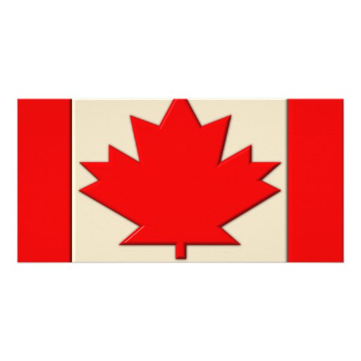 Canada Flag Personalized Photo Card