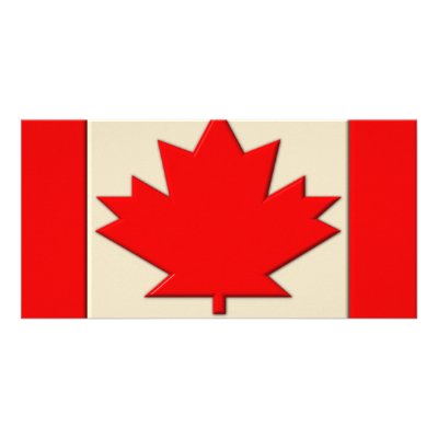 Canada Flag Personalized Photo Card by ZuluFlight