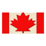 Canada Flag photo cards