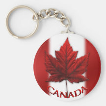 Canada Flag Souvenir Key Chain & Canada Maple Leaf