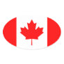 Canada Flag Oval Stickers