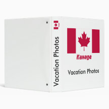Canada Flag with name in Russian 3 Ring Binders