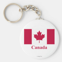 Canada Flag with Name Keychains