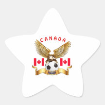 Canada Football Designs Star Stickers