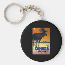 Canada For Big Game Key Chain