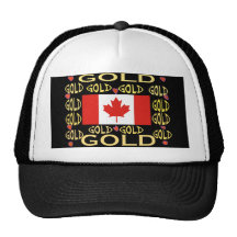 CANADA GOLD! TRUCKER HATS
