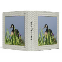 Canada Goose Irises Painting Animal Binder