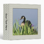 Canada Goose Irises Painting Animal Binder