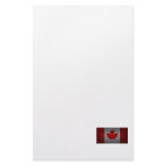 Canada Grunge Flag Canadian Maple Leaf Customized Stationery