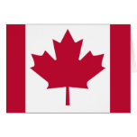 Canada High quality Flag Greeting Card