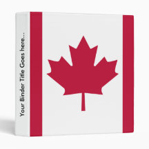 Canada High quality Flag Vinyl Binders
