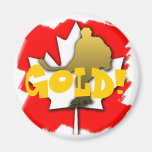 Canada Hockey Gold Magnets