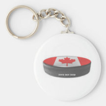 Canada Hockey Keychain