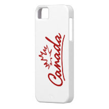 Canada Leaf Script iPhone 5 Case
